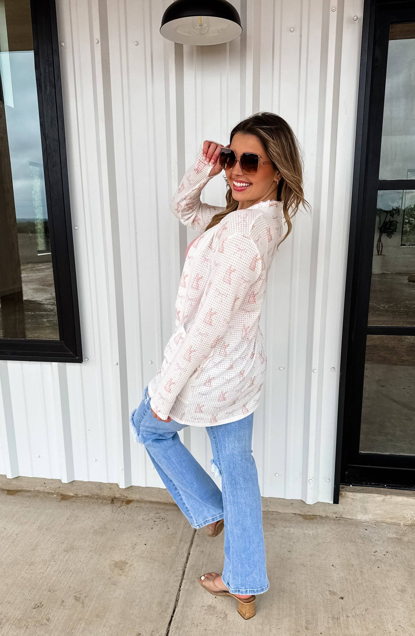 EASTER PRINT LOLA CARDIGAN