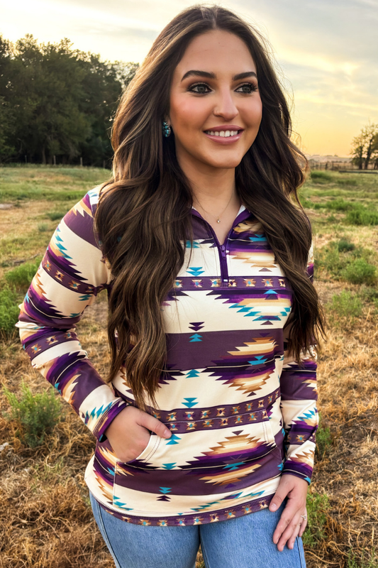 Sterling Kreek Dusty Violet Pullover
