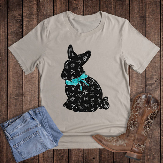 Easter Western Branded Bunny Graphic Tee