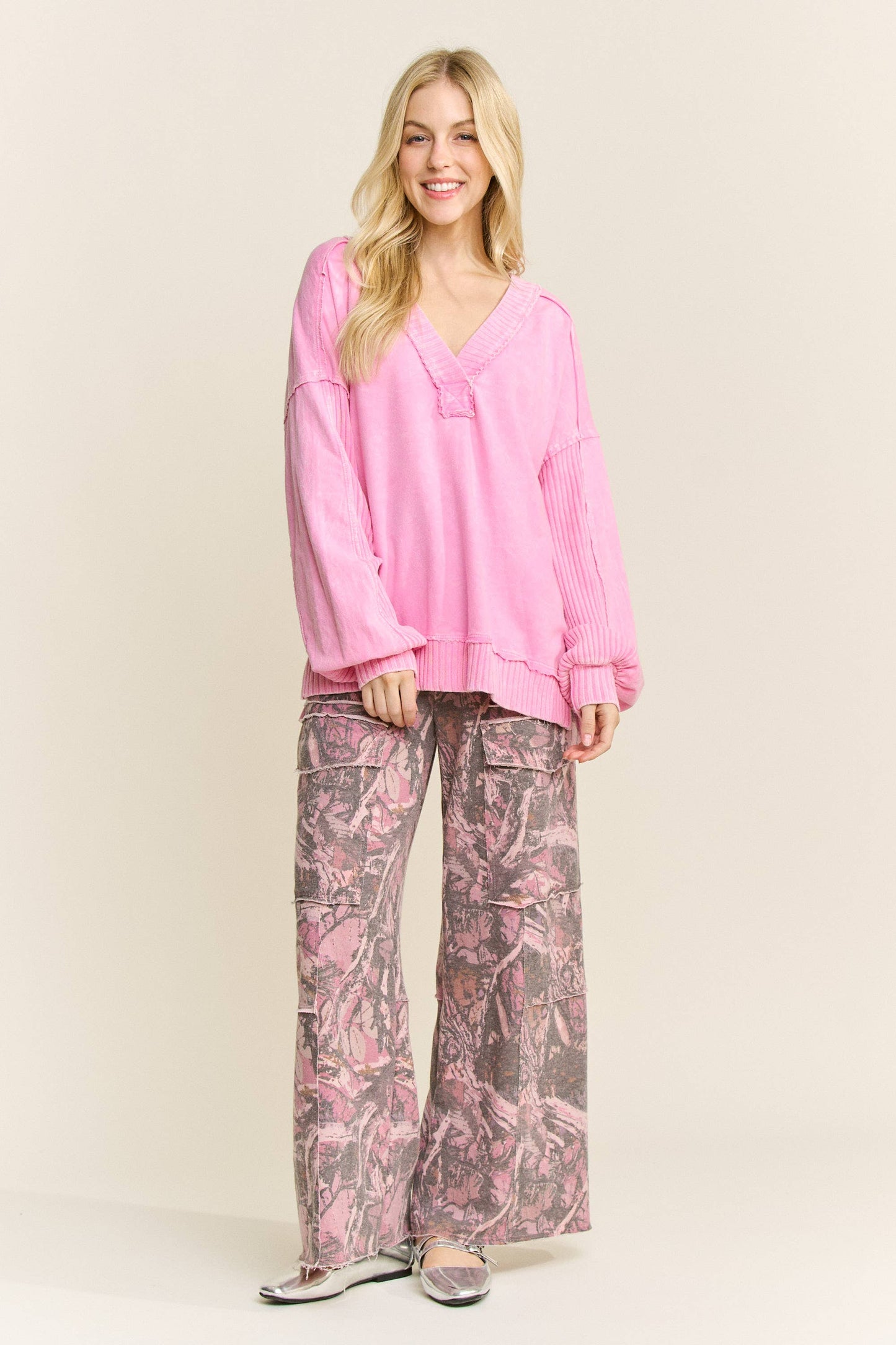 Washed Tree Camo Cargo Pants