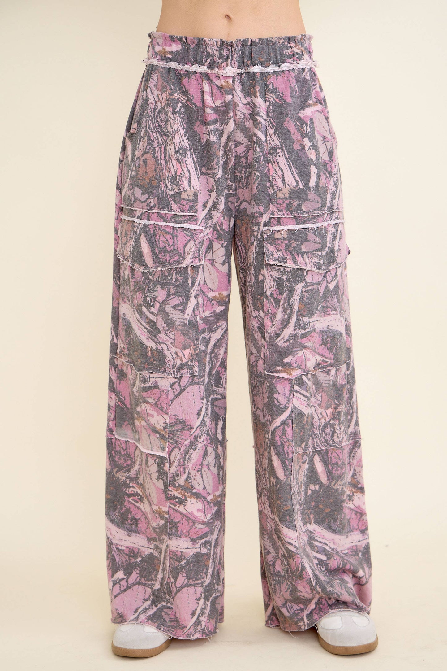 Washed Tree Camo Cargo Pants