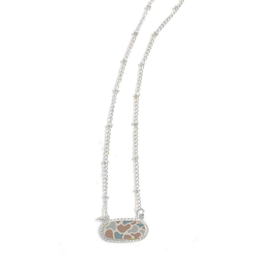 Silver Camo Necklace