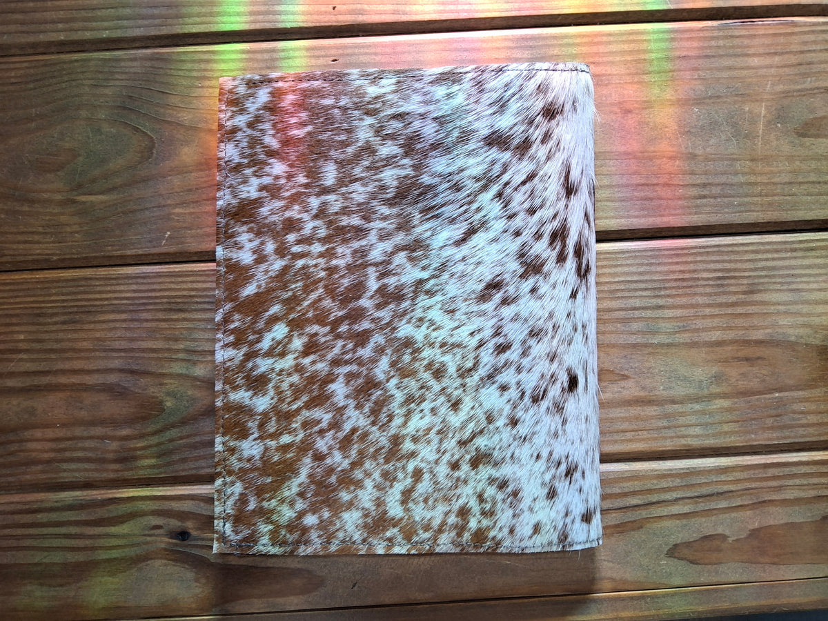 Repurposed Boot and Cowhide Composition Notebook Cover